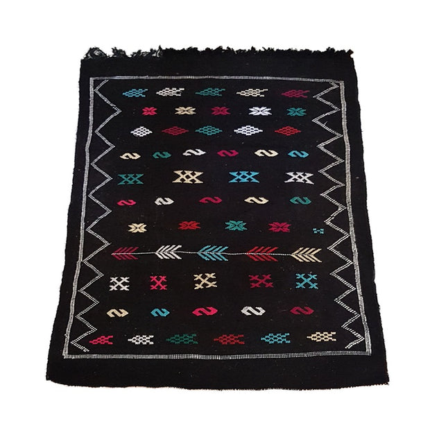 Black Kilim Carpet