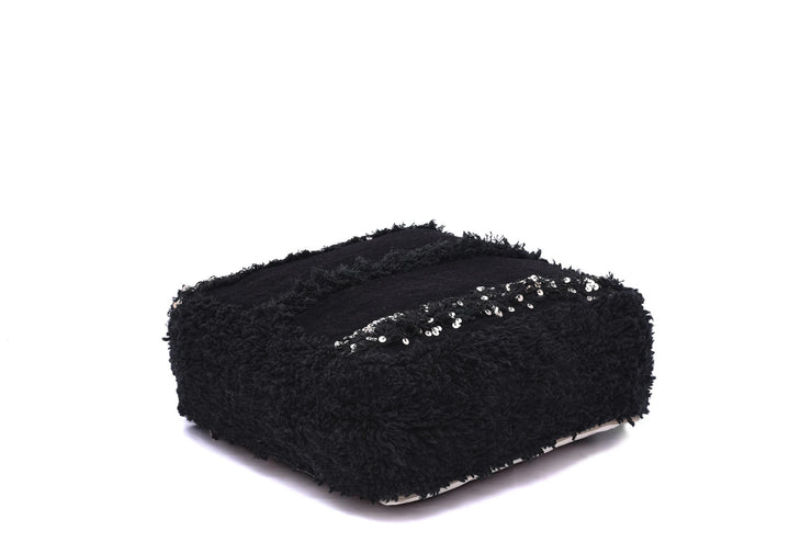 BERBER BLACK HANDIRA POUF