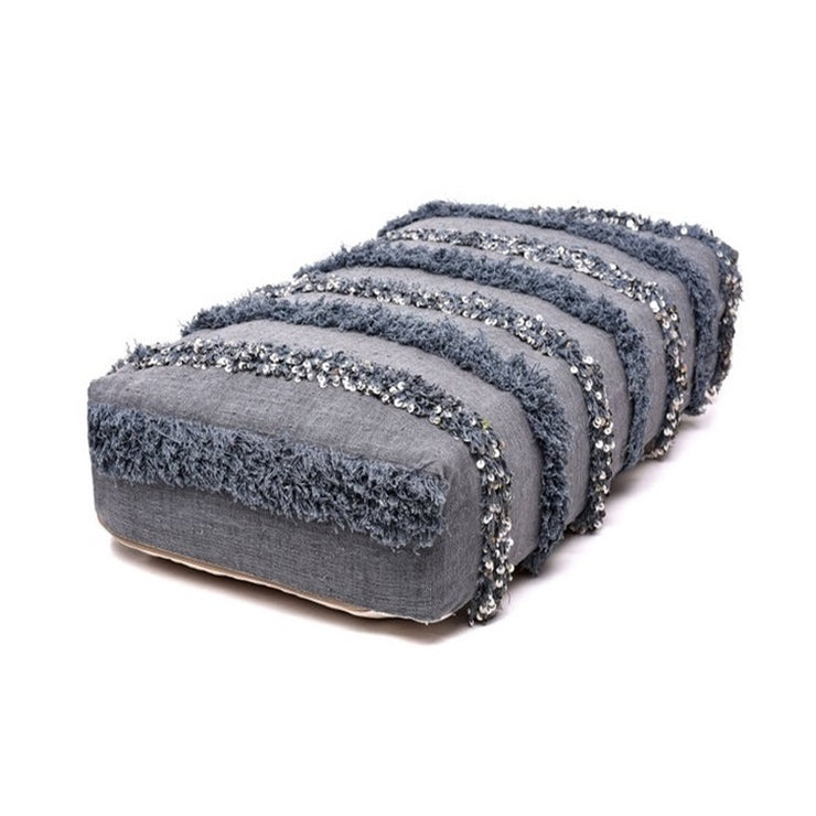 BERBER GREY HANDIRA POUF