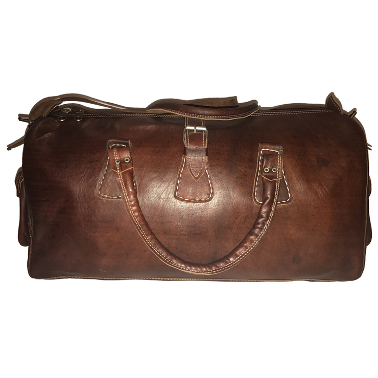 Brown Leather Travel Bag