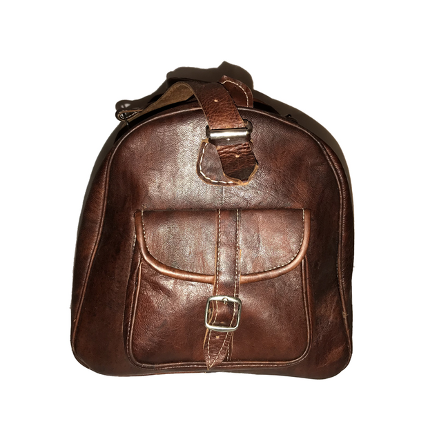 Brown Leather Travel Bag