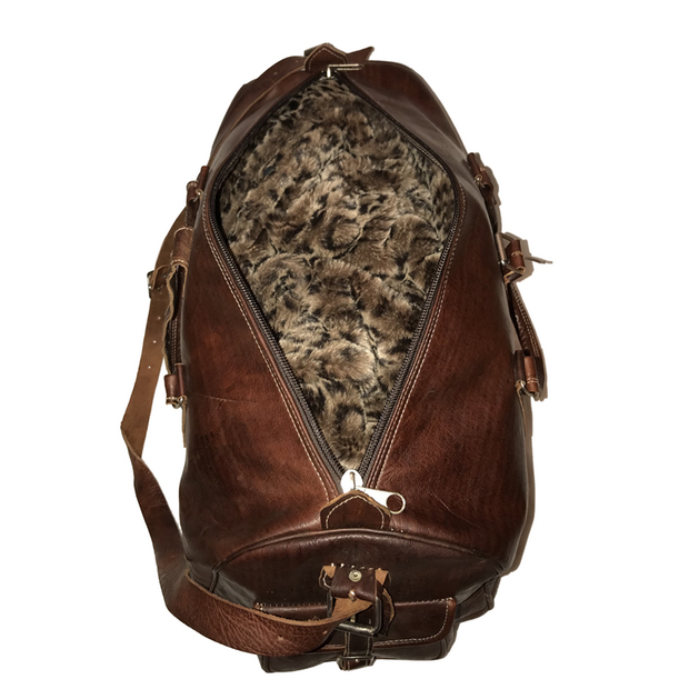 Brown Leather Travel Bag