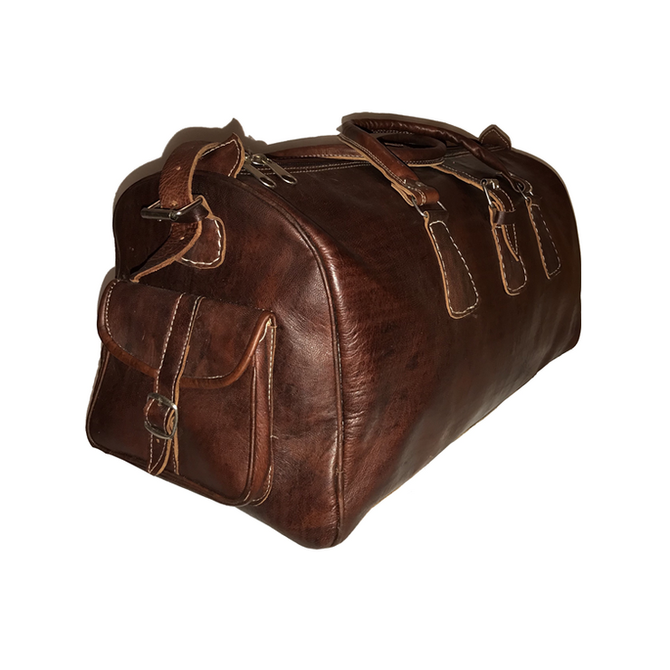 Brown Leather Travel Bag