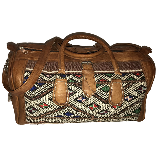 AZILAL Leather Kilim Bag