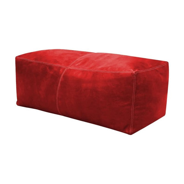 CASIRMO LARGE SQUARE LEATHER POUF